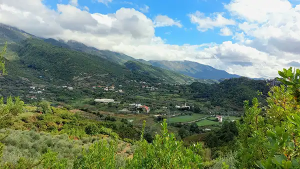 Dajti Mountain landscape overlooking Tirana, Albania